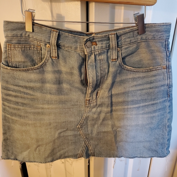 Madewell Denim Mini Skirt - Picture 1 of 5